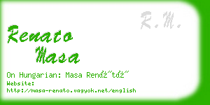 renato masa business card